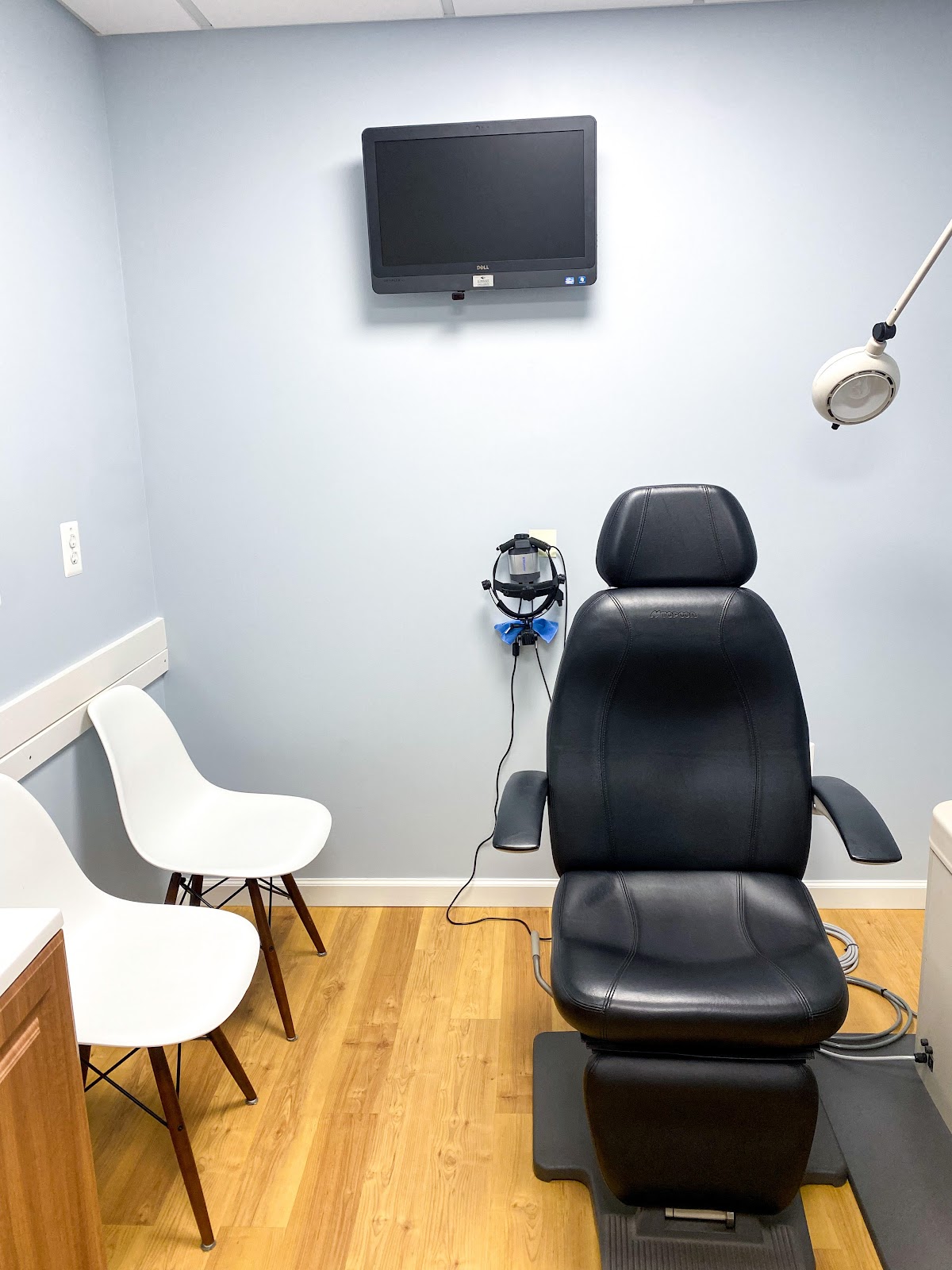 Private exam room with imaging display